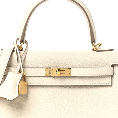 Hermes Togo Kelly Retourne 25 Craie 8 of 11