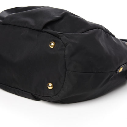 Prada Tessuto Nylon Cervo Shoulder Bag Black 7 of 8