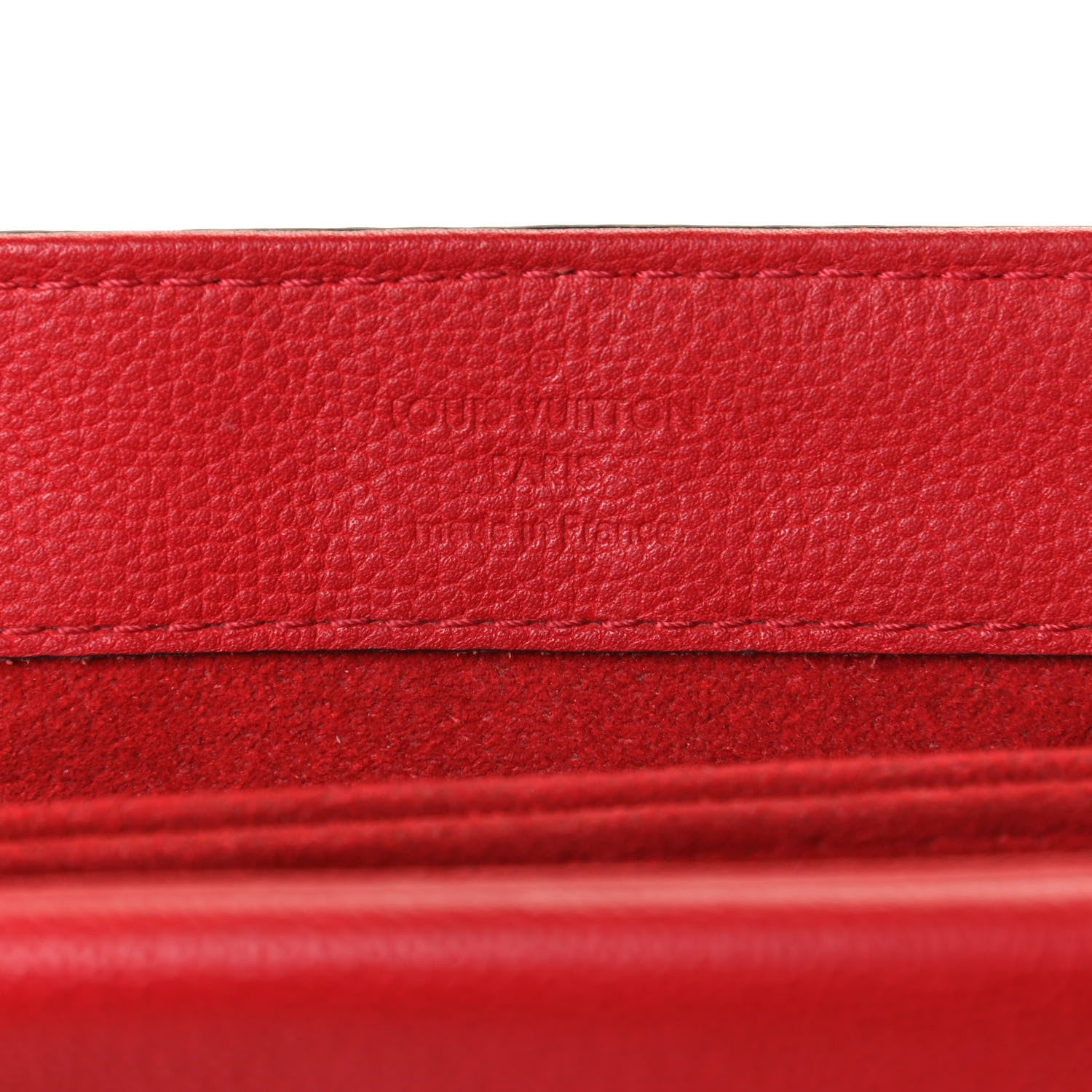 Louis Vuitton Monogram Cuir Plume Ecume Very Chain Bag Rubis Red 5 of 16