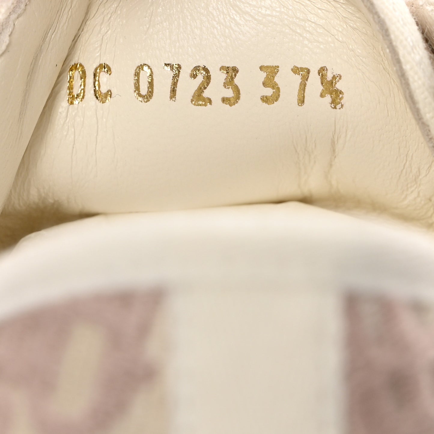 Canvas Oblique Walk'N'Dior Low Top Sneakers 37.5 Powder Nude