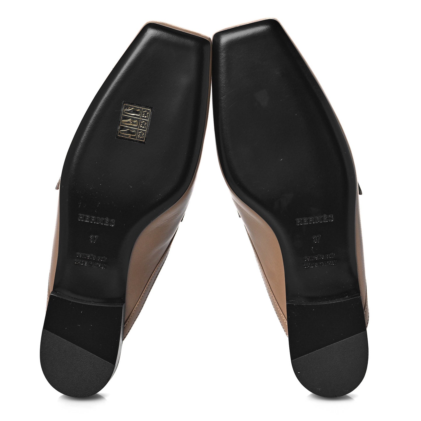 Goatskin Groupie Mules 37 Beige Argile