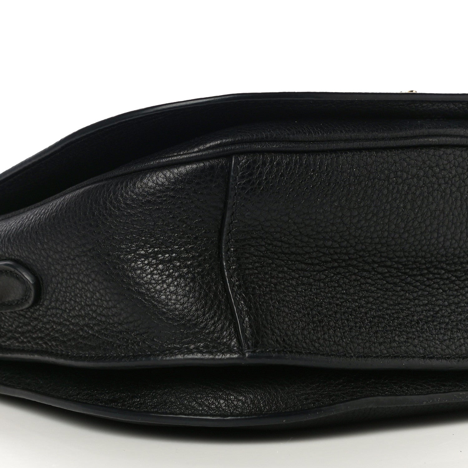 Prada Vitello Daino Soft Shoulder Flap Bag Black 8 of 9