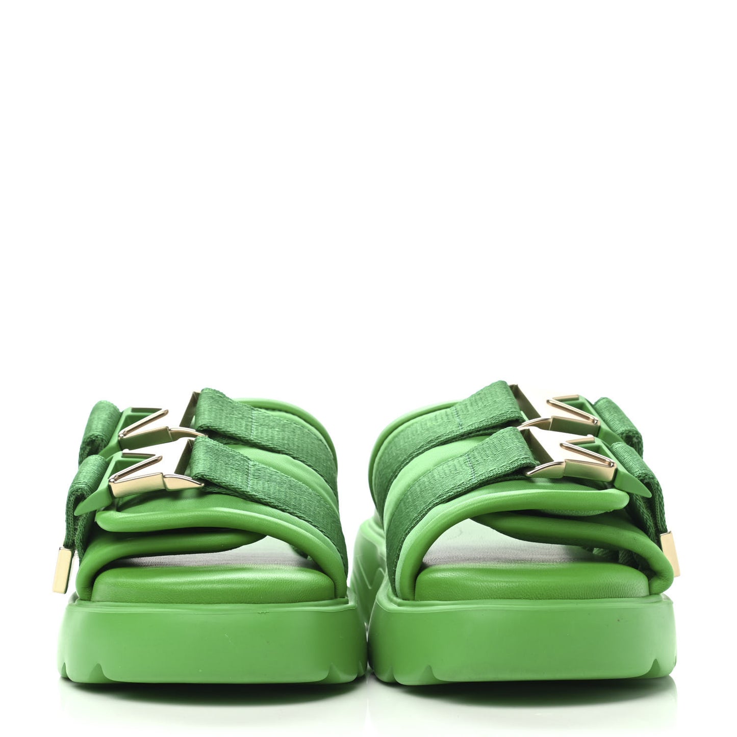 Nappa Flash 45mm Flat Sandals 36 Grass