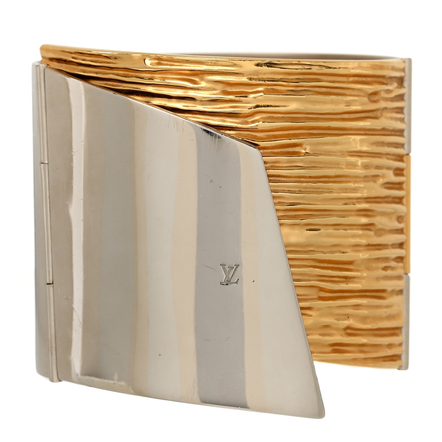 Louis Vuitton Metal My Epi Manchette Cuff Gold Silver 1 of 4