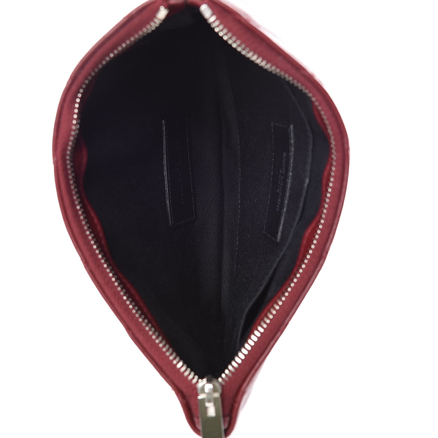 Calfskin Matelasse Chevron Monogram Pouch Palissandre