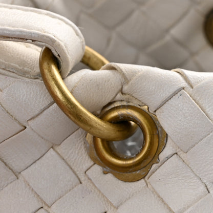 Bottega Veneta Nappa Intrecciato Small Capri Tote White 17 of 17