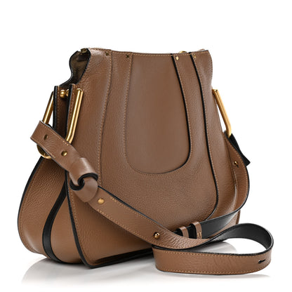 Chloe Grained Calfskin Small Hayley Hobo Nut 3 of 15