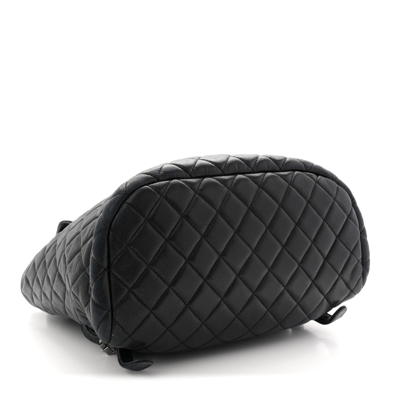 CHANEL Black quilted lamb leather backpack