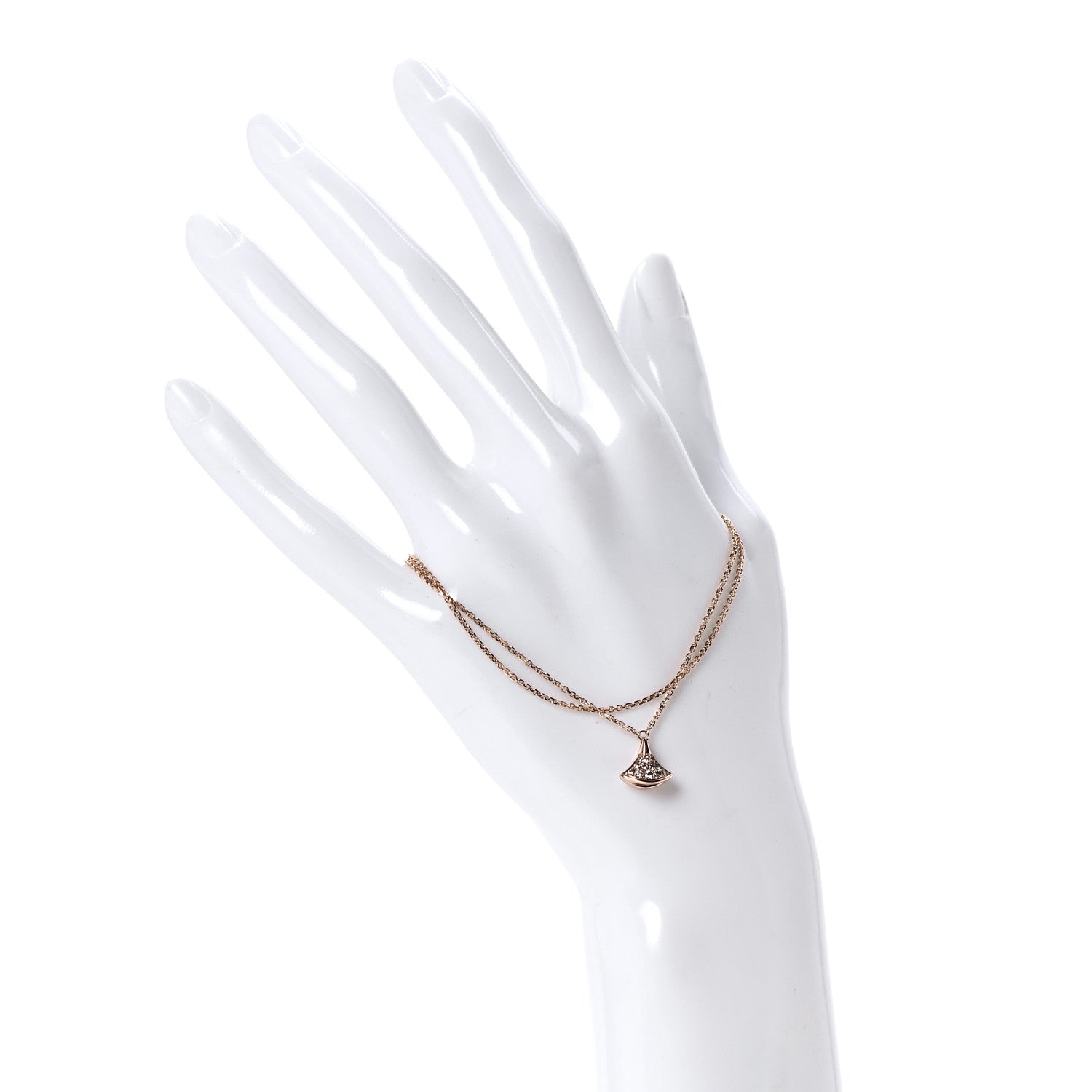 Bulgari 18K Rose Gold Diamond Divas' Dream Bracelet 2 of 8