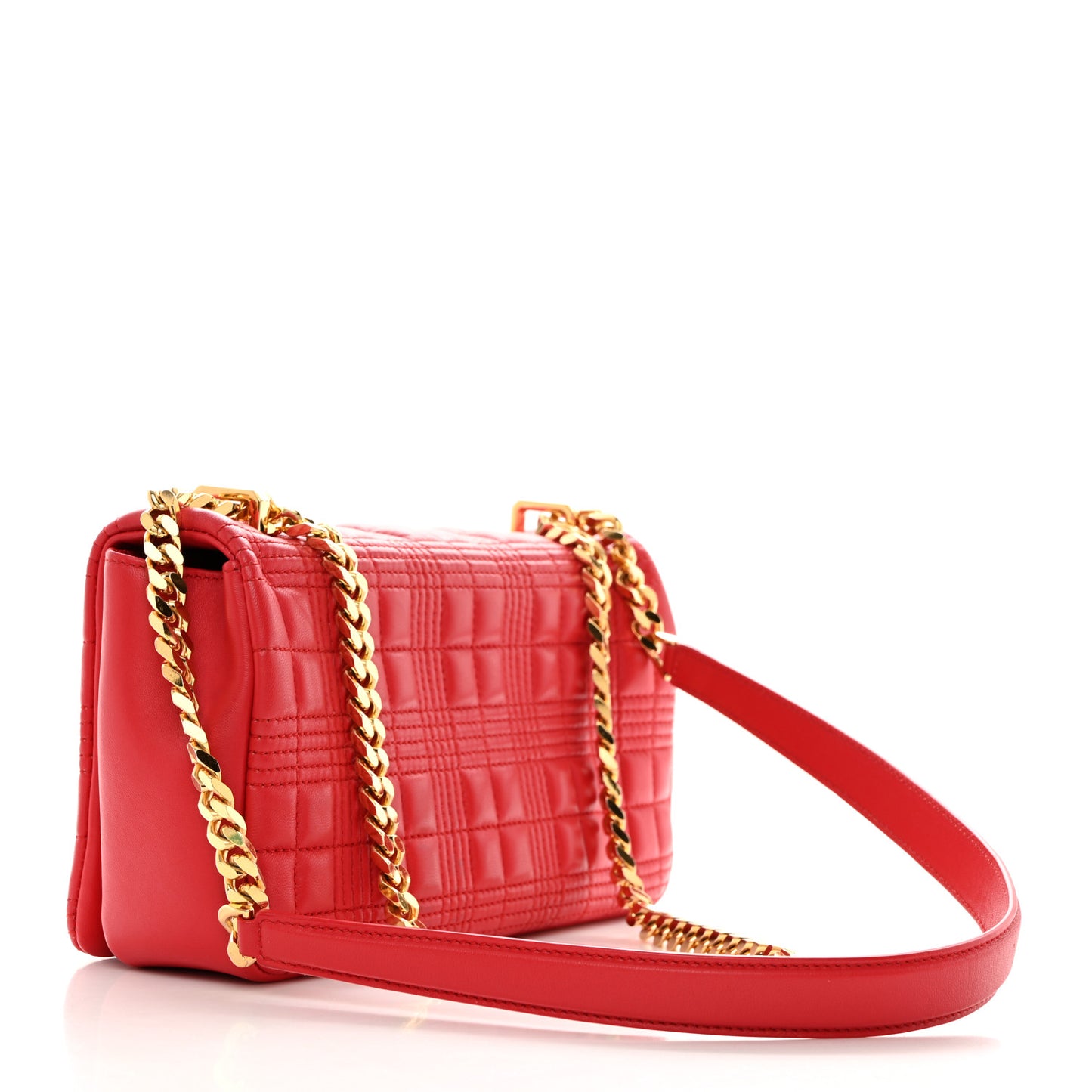 Lambskin Quilted Small Lola Bag Bright Red
