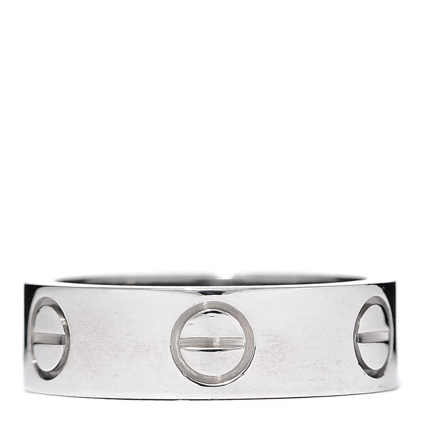 18K White Gold 5.5mm LOVE Ring 50 5.25
