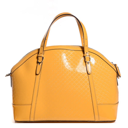 Gucci Patent Microguccissima Medium Nice Top Handle Dome Bag Bumblebee 1 of 9