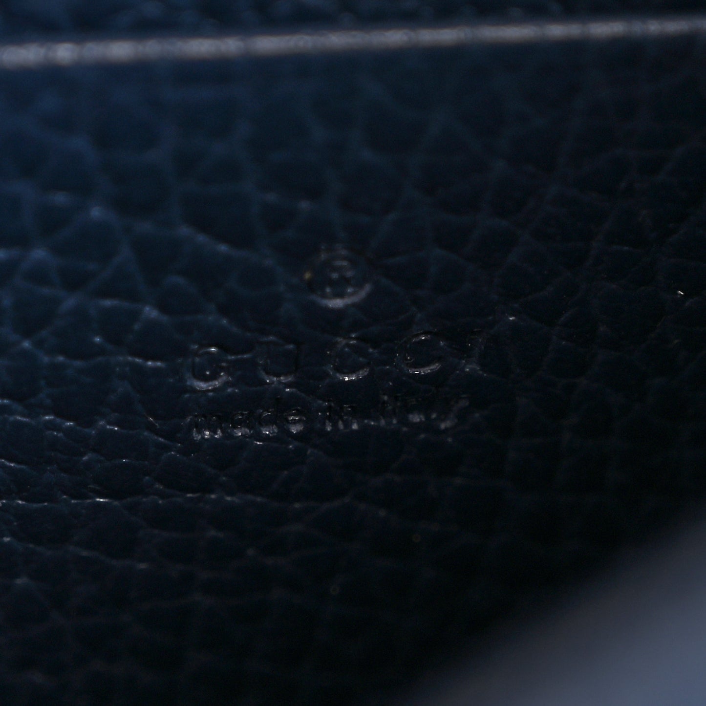 Dollar Calfskin Crystal Mini Dionysus Chain Wallet Blue Agata Black Diamond