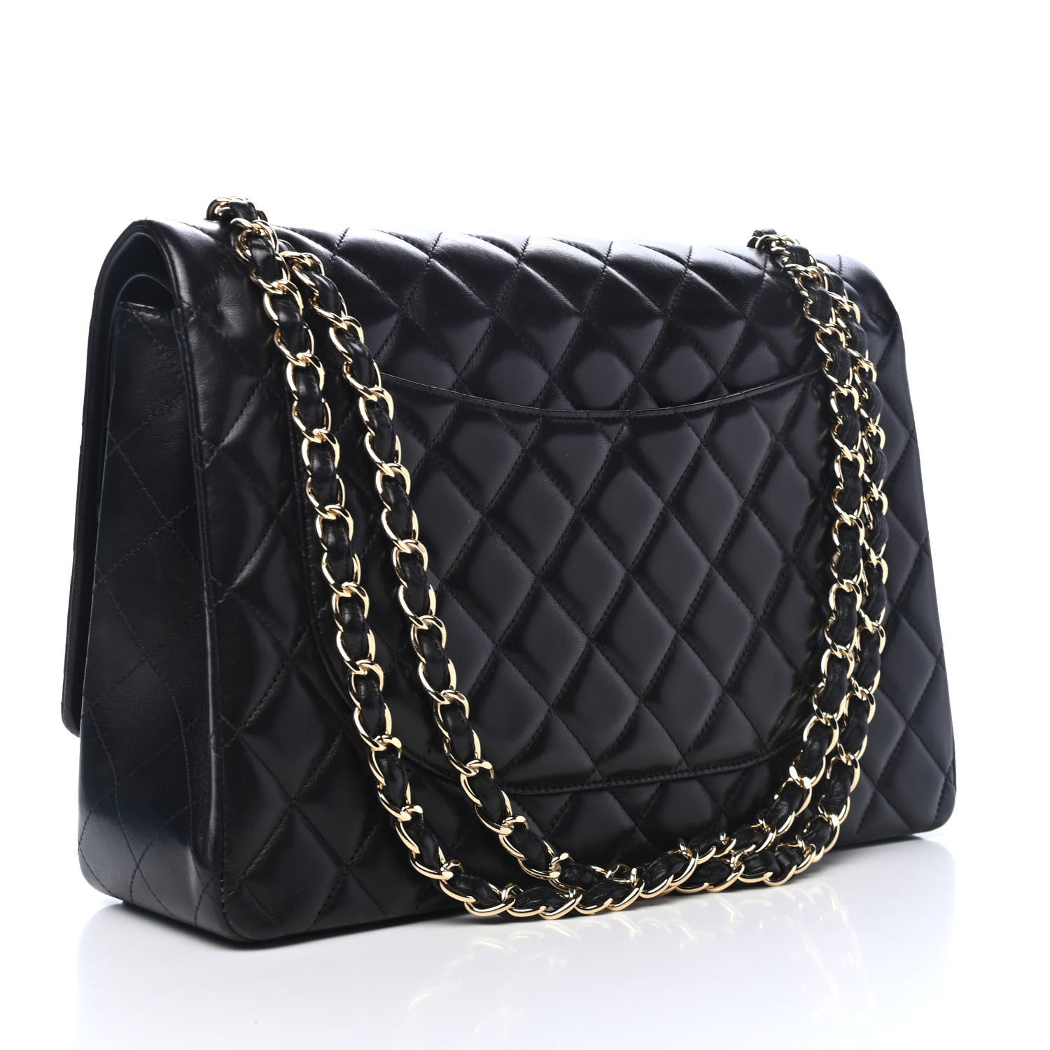 Chanel Lambskin Quilted Maxi Double Flap Black 2 of 4