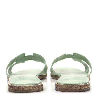 Hermes Epsom Oran Sandals 39 Vert Fizz 6 of 10