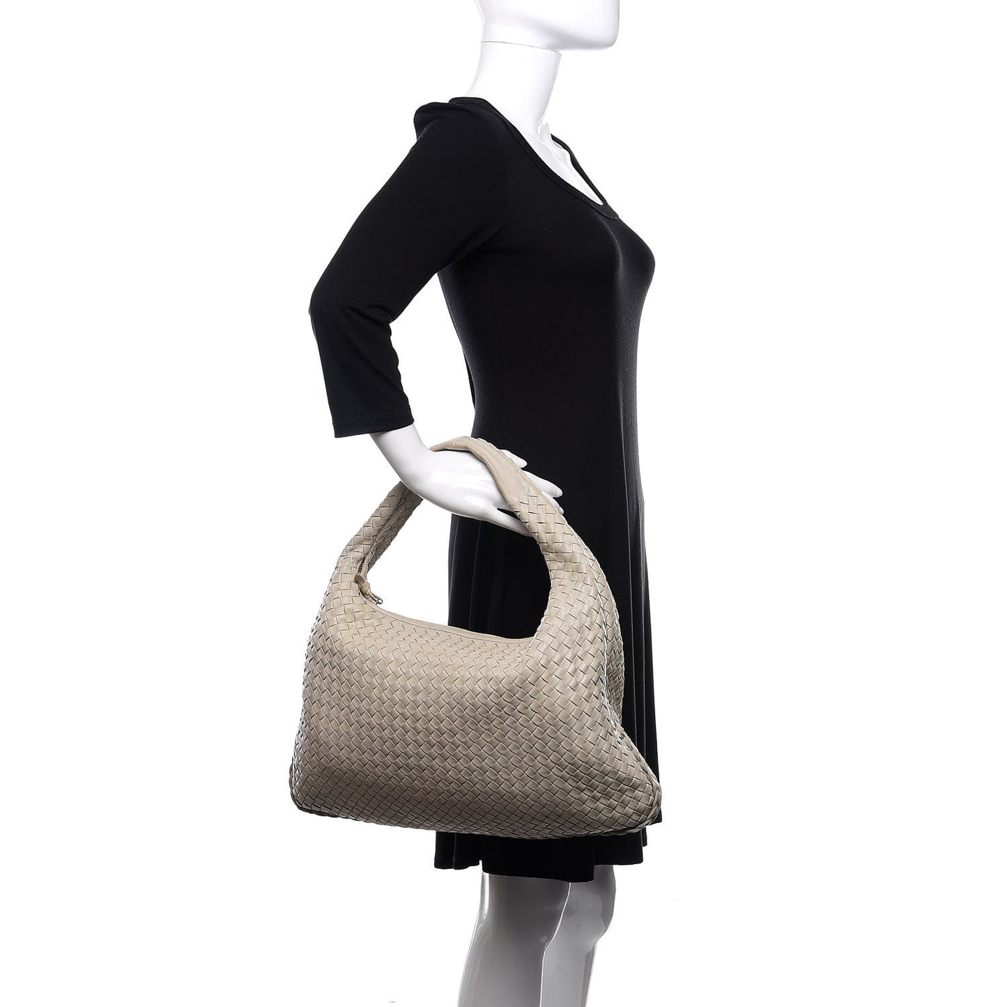 Nappa Intrecciato Large Veneta Hobo Limo