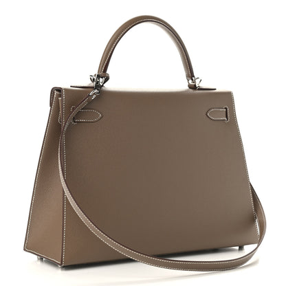 Hermes Epsom Kelly Sellier 32 Etoupe 2 of 9
