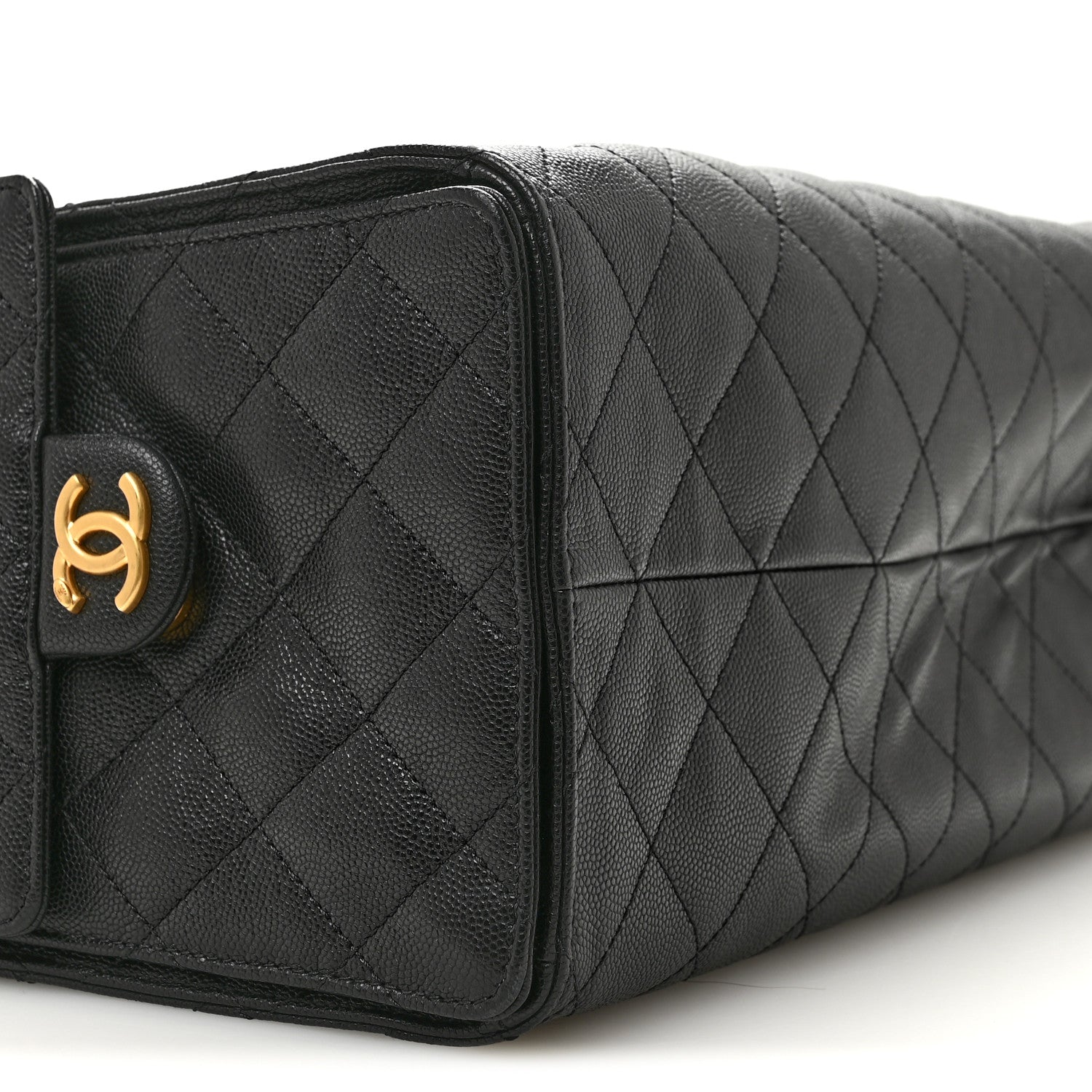 Chanel Caviar Quilted Medium Chanel 25 Handbag Black 10 of 14