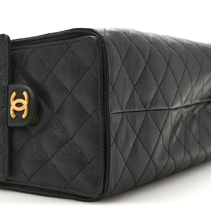 Chanel Caviar Quilted Medium Chanel 25 Handbag Black 10 of 14