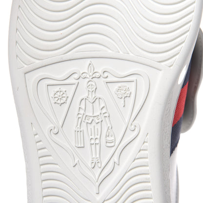 Gucci Calfskin Ayers Web Panther Embroidered Mens Ace Sneakers 7.5 White 8 of 10