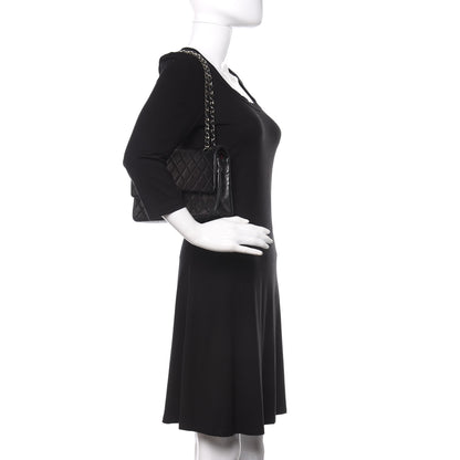 Chanel Lambskin Quilted Medium Double Flap Black 2 of 12