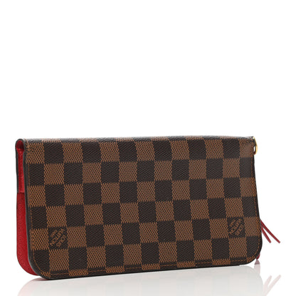 Louis Vuitton Damier Ebene Insolite Wallet Red 2 of 4