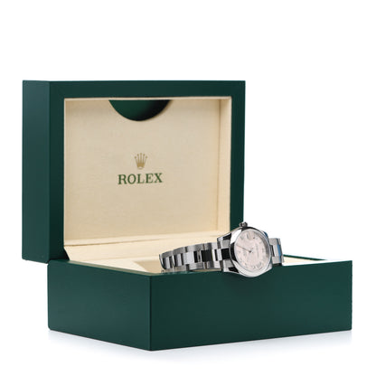 Rolex Stainless Steel 31mm Oyster Perpetual Datejust Watch Pink Roman 178240 5 of 5