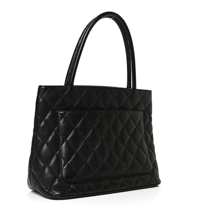 Chanel Caviar Quilted Medallion Tote Black 3 of 17