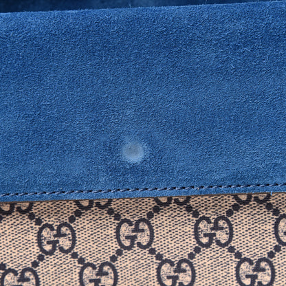 Gucci GG Supreme Monogram Blooms Mini Dionysus Shoulder Bag Beige Navy Vintage Blue 7 of 10