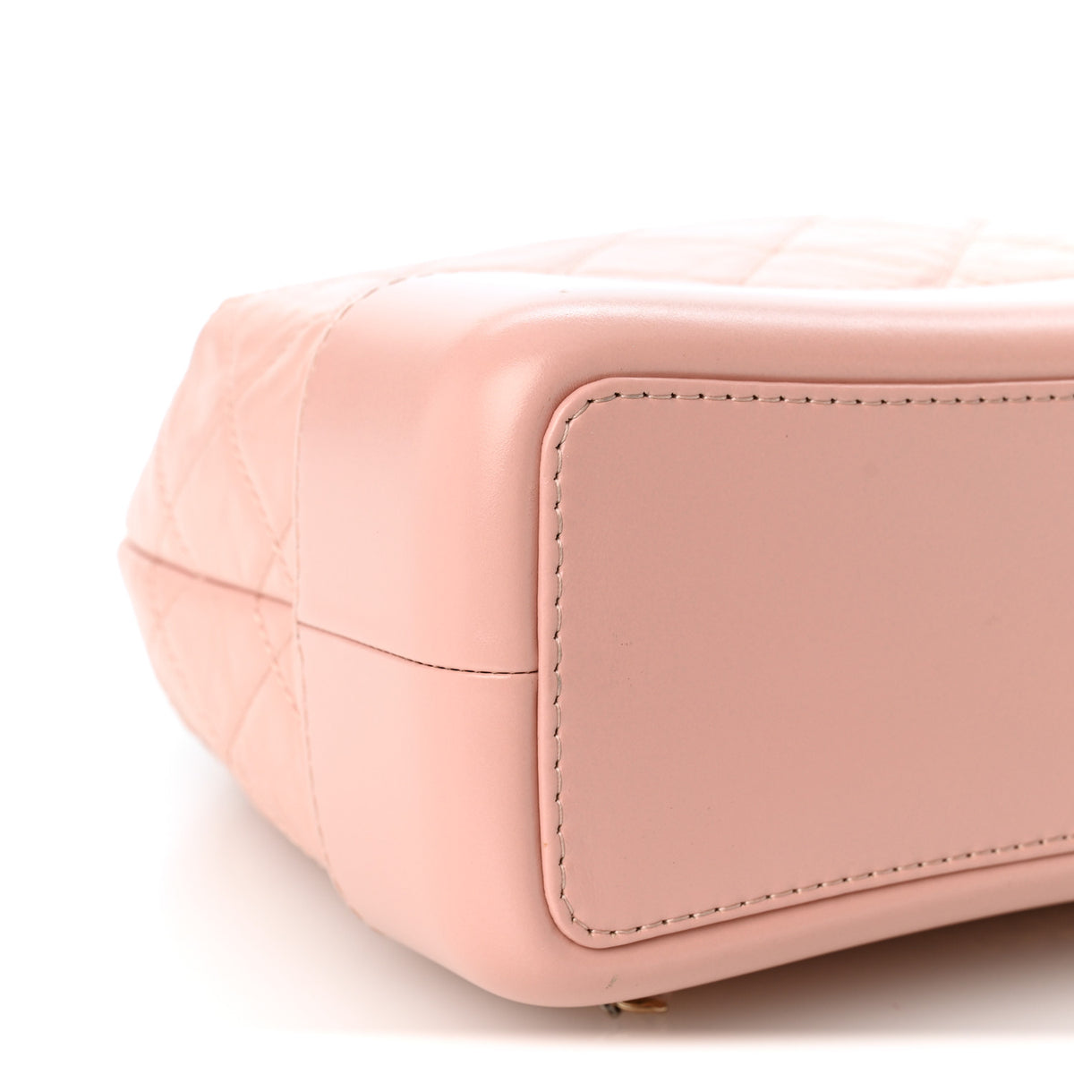 Aged Calfskin Quilted Small Gabrielle Backpack Pink