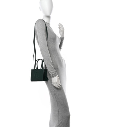Telfar Vegan Leather Small Shopping Bag Dark Olive 2 of 10