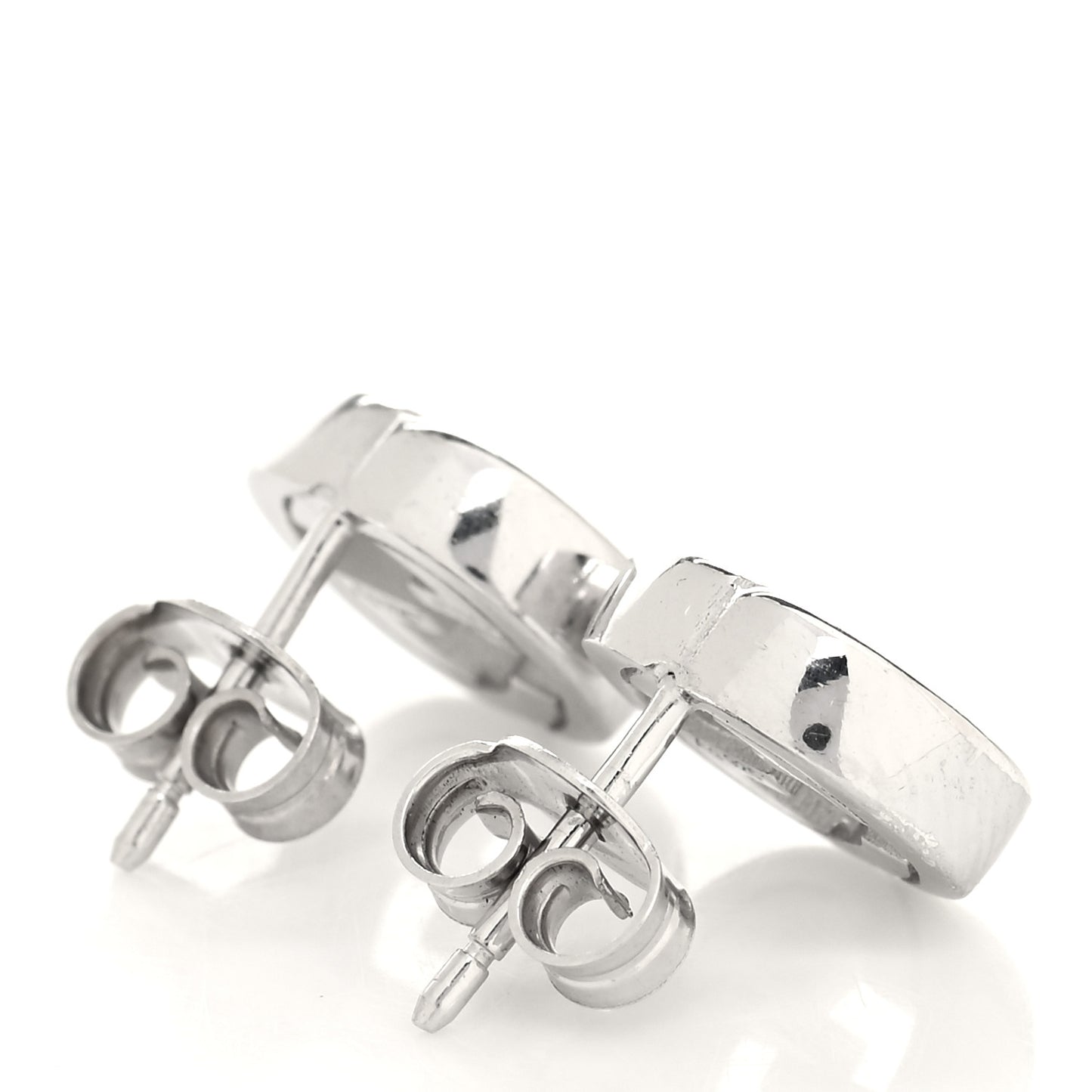 Sterling Silver Interlocking GG Stud Earrings