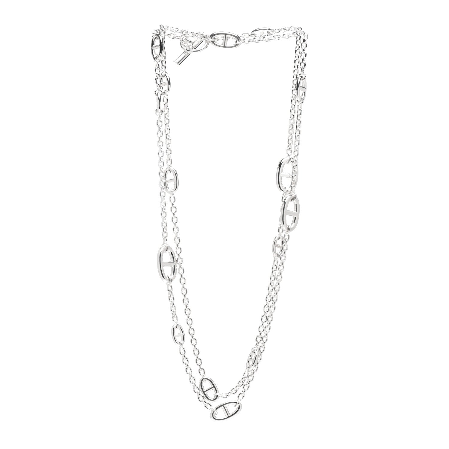 Hermes Sterling Silver Farandole Necklace 120 3 of 5