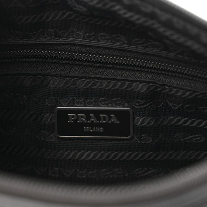 Prada Nylon Flat Messenger Bag Black 6 of 11