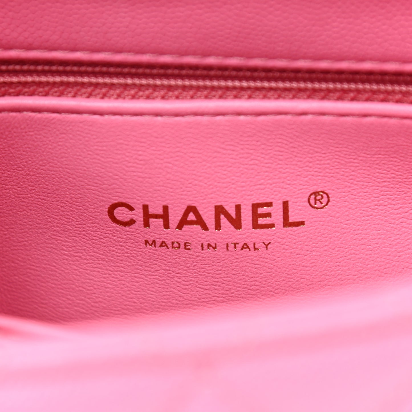 Caviar Lizard Embossed Quilted Mini Coco Handle Flap Pink