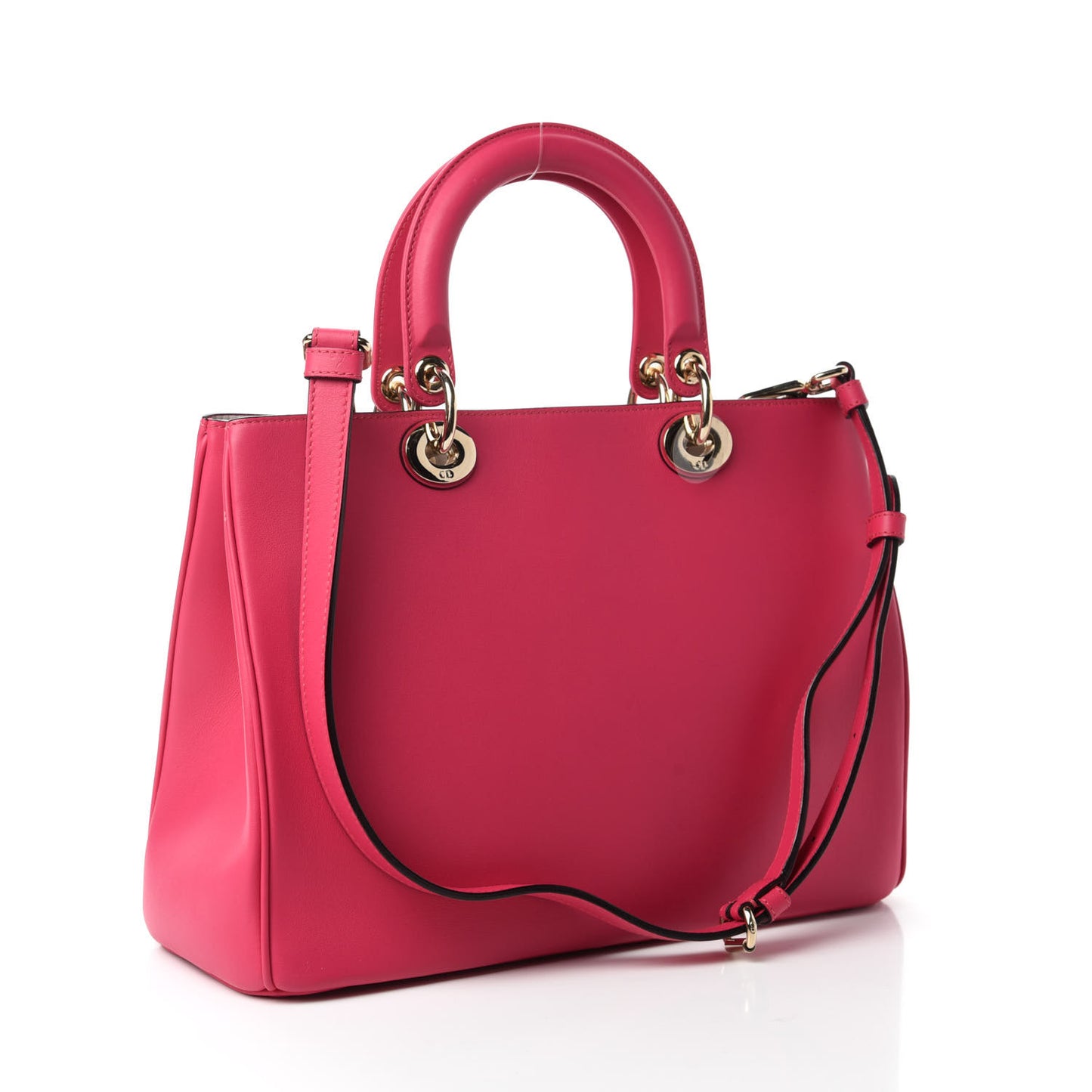 Smooth Calfskin Medium Diorissimo Tote Fuchsia