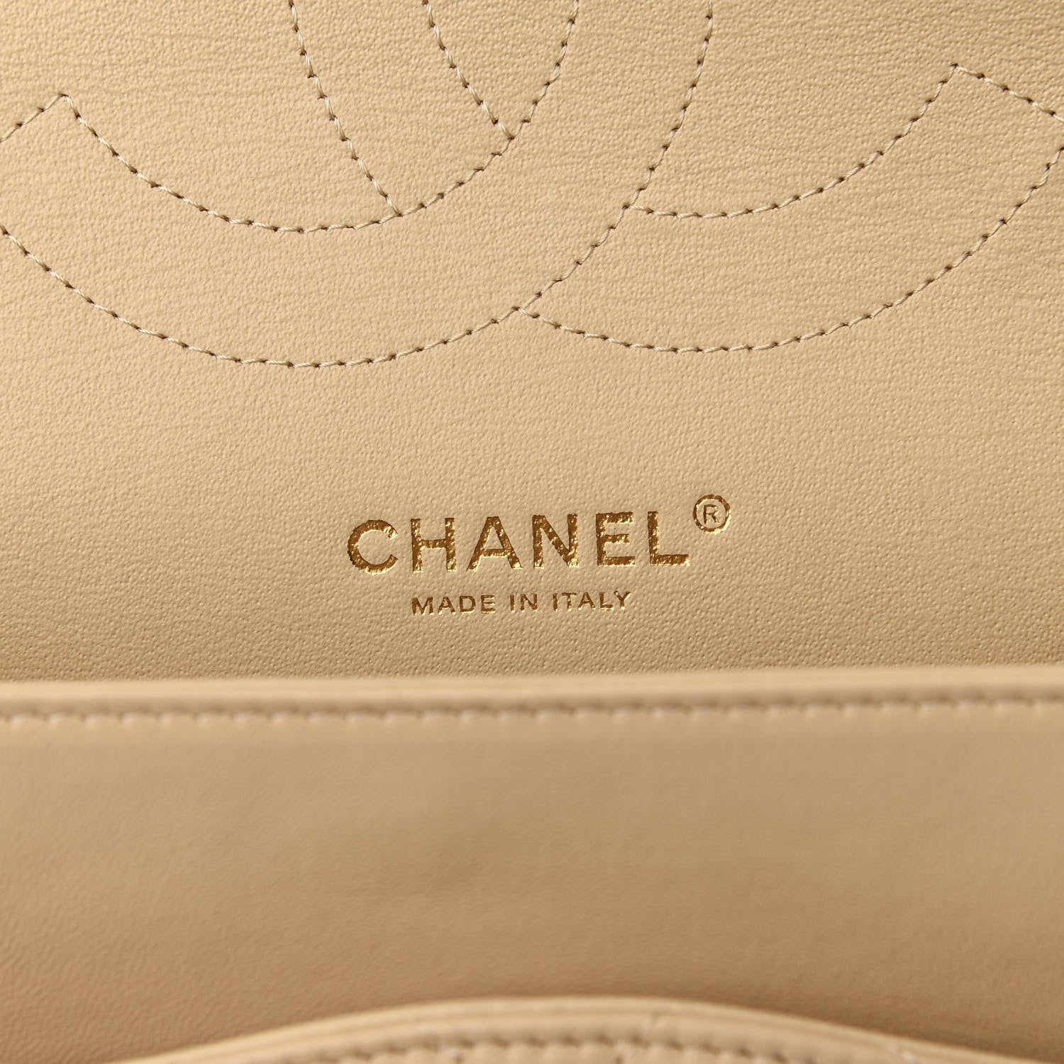 Chanel Lambskin Quilted Jumbo Double Flap Beige Clair 7 of 8