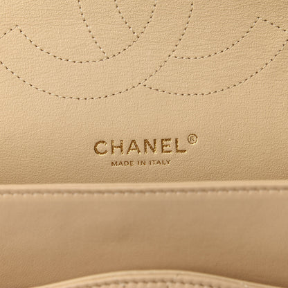 Chanel Lambskin Quilted Jumbo Double Flap Beige Clair 7 of 8