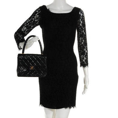 Chanel Lambskin Small Kelly Flap Bag Black 2 of 9