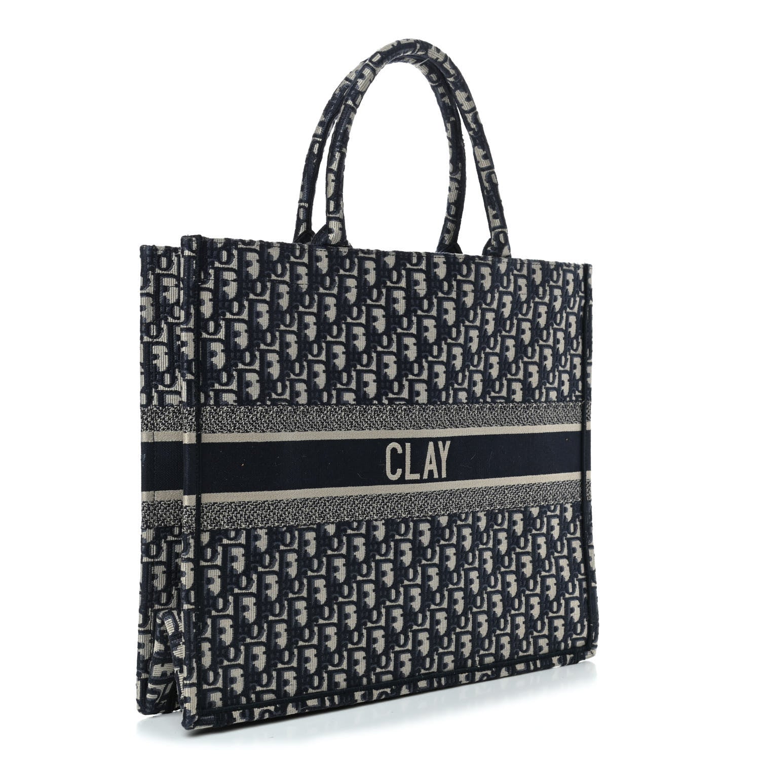 Christian Dior Oblique Book Tote Blue Multicolor 2 of 5