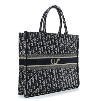 Christian Dior Oblique Book Tote Blue Multicolor 2 of 5