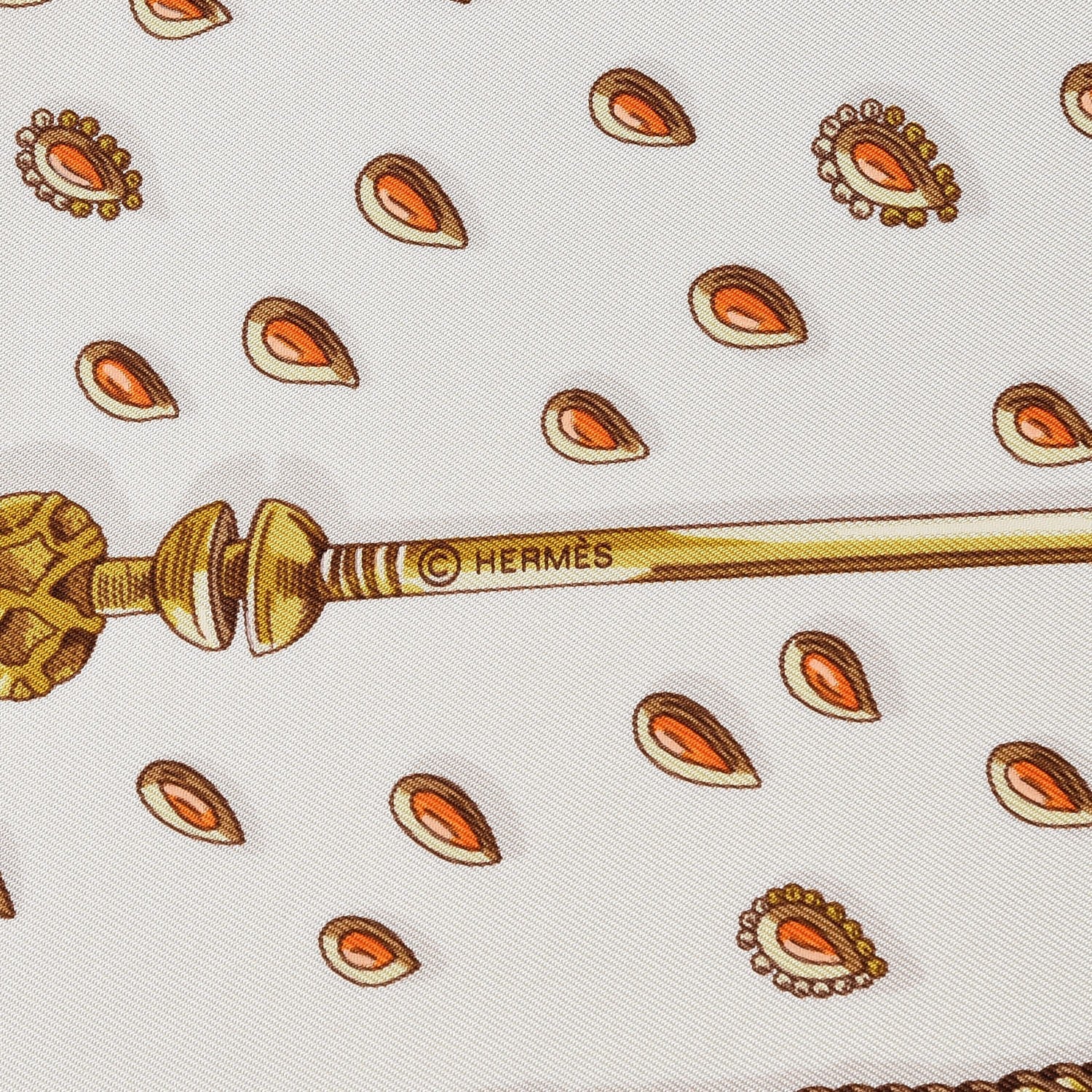 Hermes Silk Tresors Retrouves Scarf 90 3 of 4