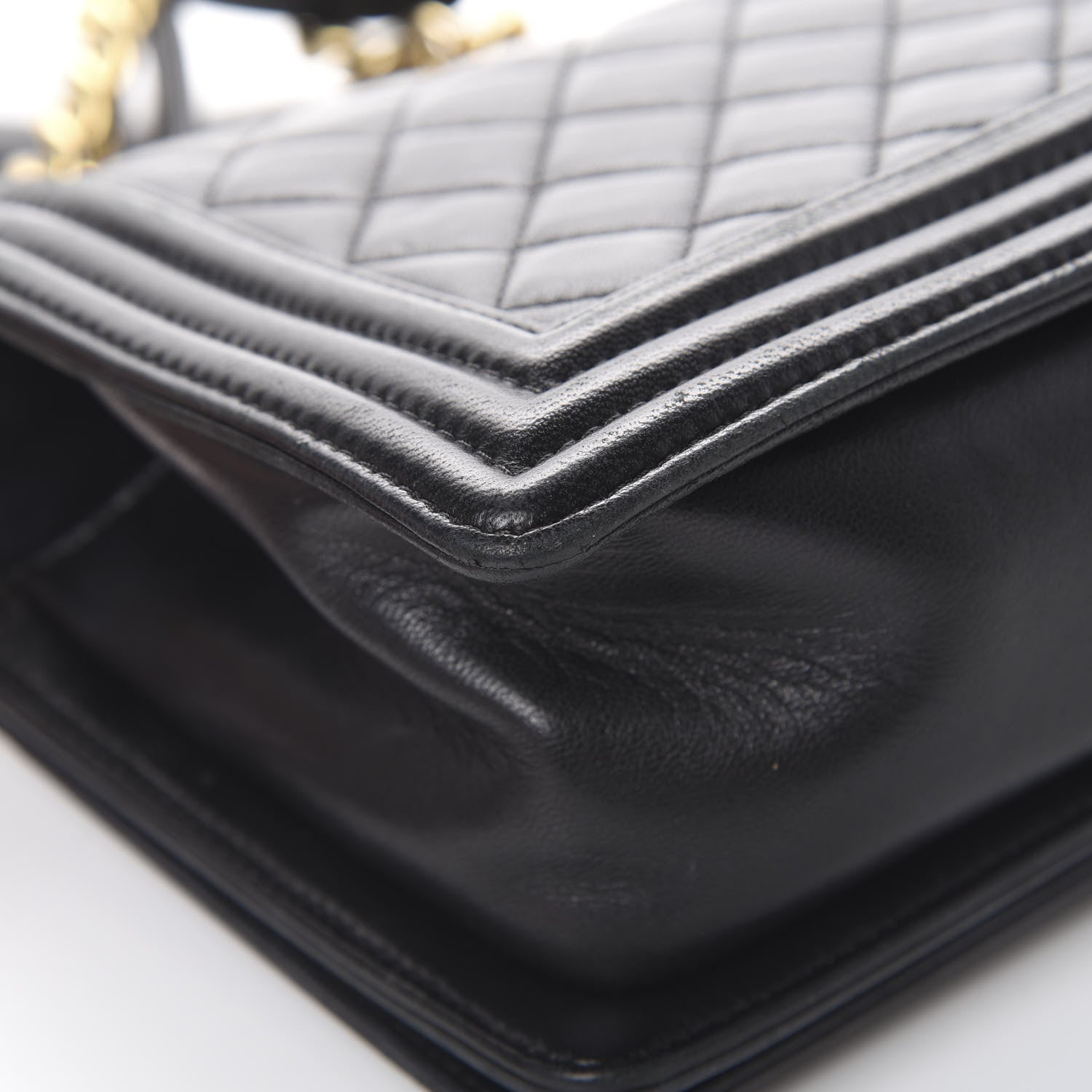 Chanel Lambskin Quilted Medium Boy Flap Black 11 of 16