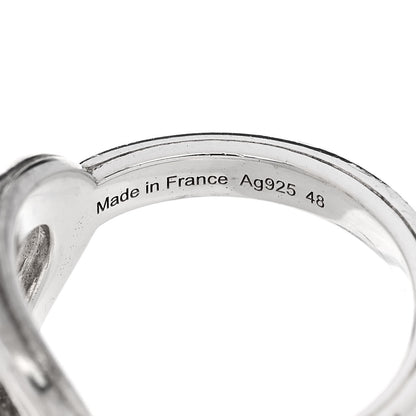 Hermes Sterling Silver Horizontal PM Chaine d'Ancre 24 Ring 48 4.5 6 of 6