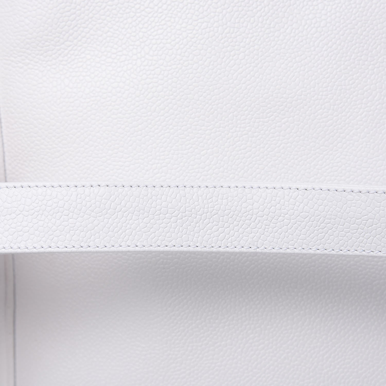 Chanel Caviar Logo Shoulder Bag White 14 of 16