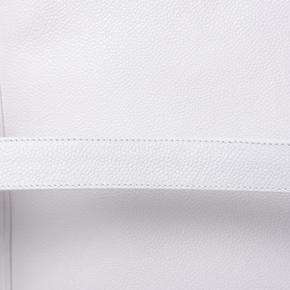 Chanel Caviar Logo Shoulder Bag White 14 of 16