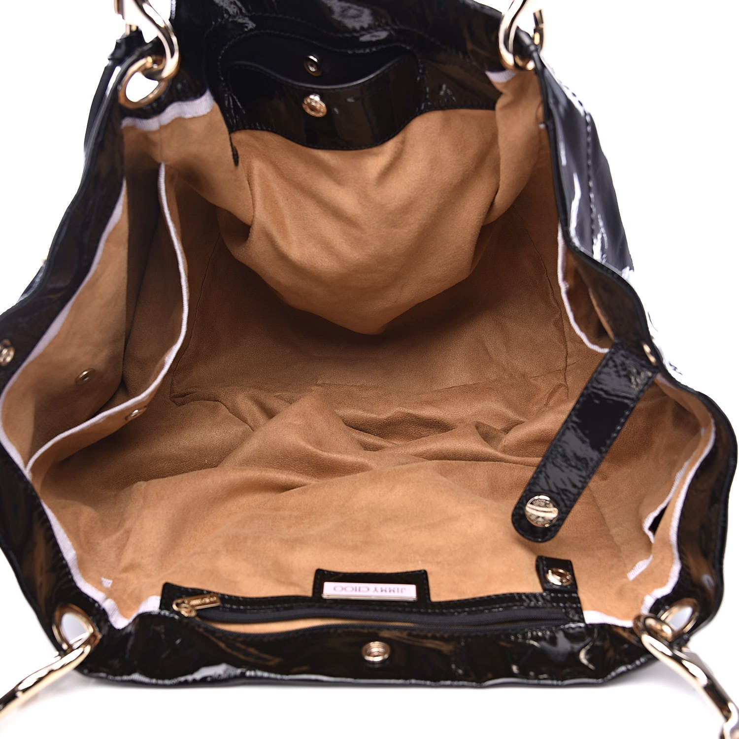 Jimmy Choo Patent Lola Oversized Tote Black 5 of 11