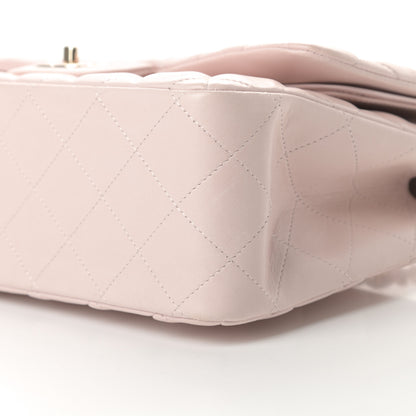 Chanel Lambskin Quilted Jumbo Double Flap Light Pink 11 of 14