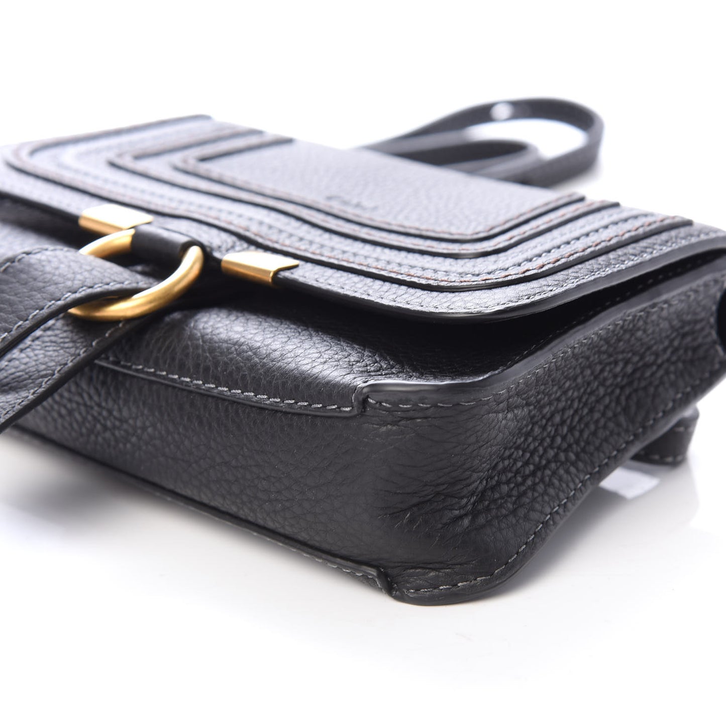 Calfskin Marcie Convertible Belt Bag Black