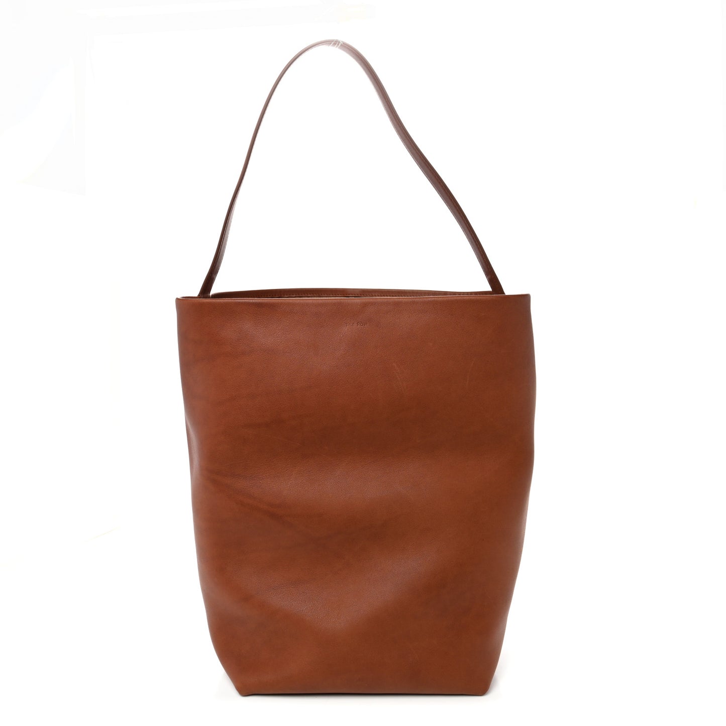 Polished Saddle Calfskin Large N/S Park Tote Dark Cuir